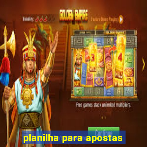 planilha para apostas